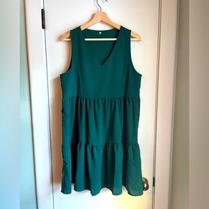 Tunic Dress V Neck Casual Loose Flowy Swing Shift Dresses Amoretu Women